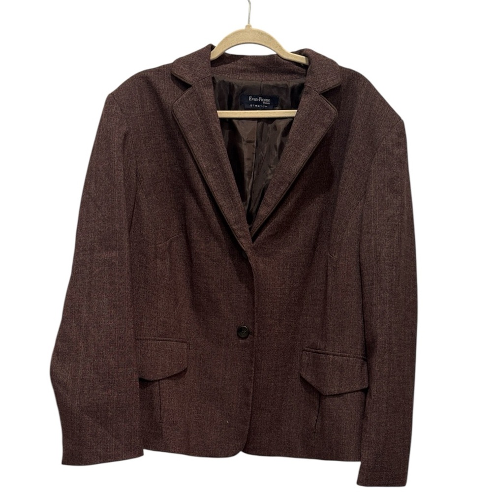 Evan Picone Vintage Brown Blazer Size 22W